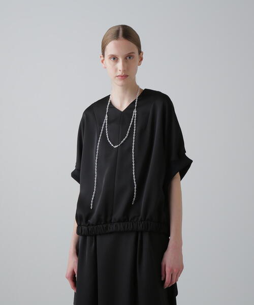 ◆新品タグ付き◆ お袖ボリュームタックブラウス　ADORE アドーア セール】 ◇ワッシャーシアータックブラウス （シャツ・ブラウス