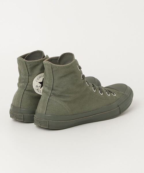 「CONVERSE」 ハイカットスニーカー 24.5cm グリーン レディース