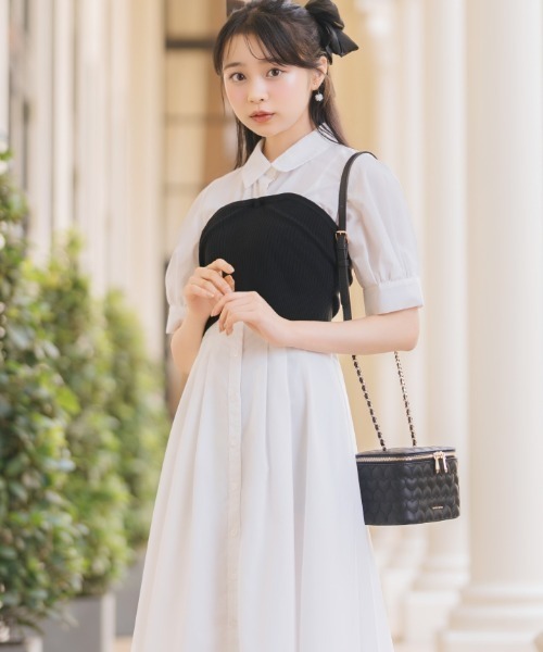 WILLSELECTION（ウィルセレクション） ワンピース 半袖 ビスチェ