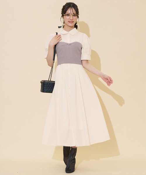 WILLSELECTION（ウィルセレクション） ワンピース 半袖 ビスチェ