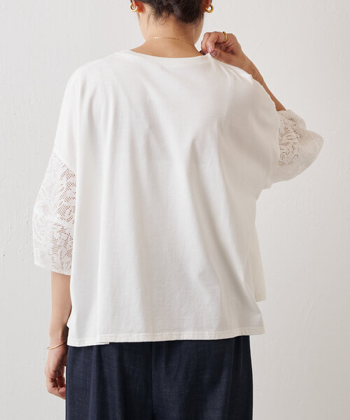 「BEARDSLEY」 半袖カットソー FREE ブラック レディース_画像7