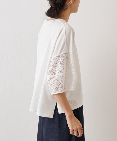 「BEARDSLEY」 半袖カットソー FREE ブラック レディース_画像8