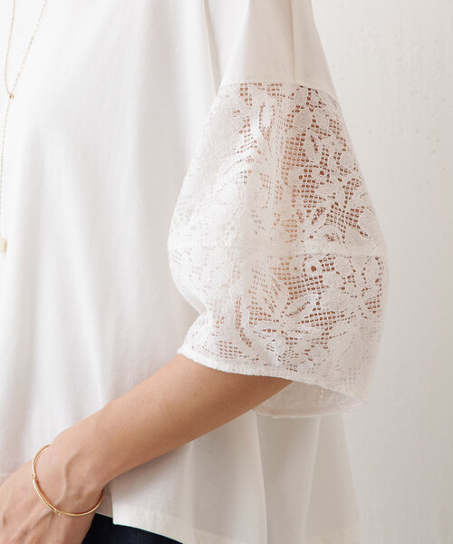 「BEARDSLEY」 半袖カットソー FREE ブラック レディース_画像9