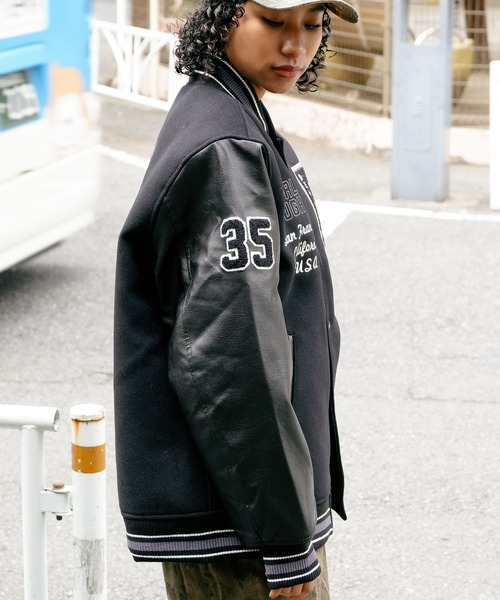 スタジャン ブラック BEN DAVIS BEN DAVIS（ベンデイビス） スタジャン 「BEN DAVIS/ベンデイビス