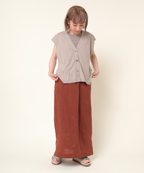 「RNA-N」 ロングスカート MEDIUM レンガ レディース_画像5