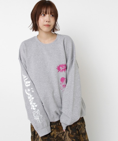 RNA SWEAT クマちゃん 七分袖Tシャツ ベアー グレー アールエヌエーM トップページ - RNA ONLINE STORE | アールエヌエー公式通販