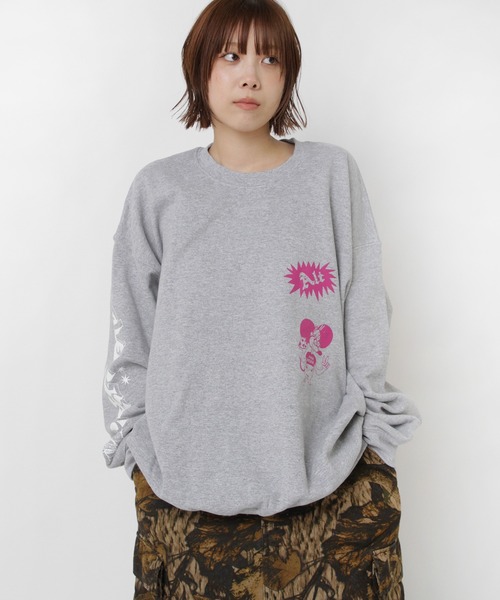 RNA（アールエヌエー） トレーナー スウェット M2581 マウスプリント