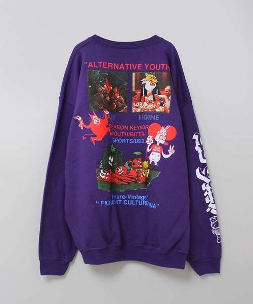 RNA（アールエヌエー） トレーナー スウェット M2581 マウスプリント