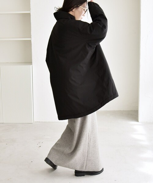 quaranciel コート アウター quaranciel:「撥水加工」中綿 スタンド