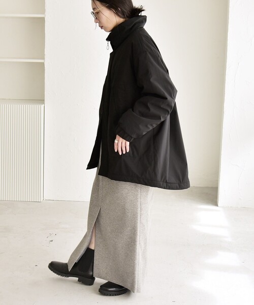 quaranciel コート アウター quaranciel:「撥水加工」中綿 スタンド