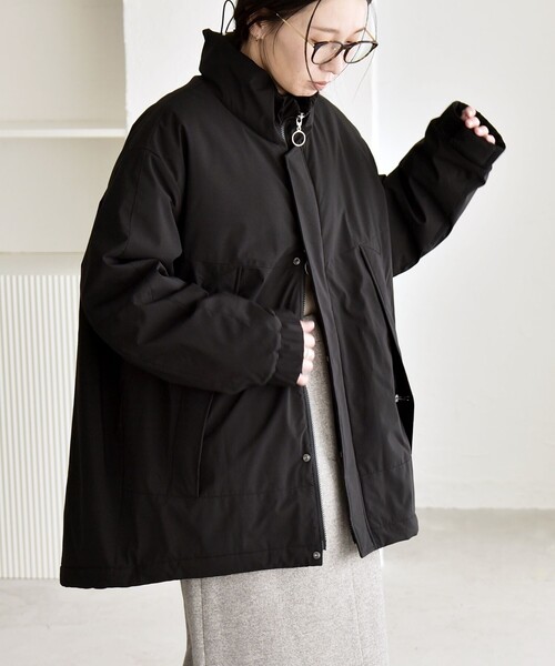 quaranciel コート アウター quaranciel:「撥水加工」中綿 スタンド