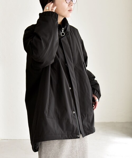 quaranciel コート アウター quaranciel:「撥水加工」中綿 スタンド