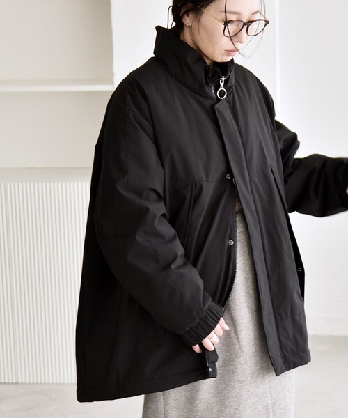 quaranciel コート アウター quaranciel:「撥水加工」中綿 スタンド