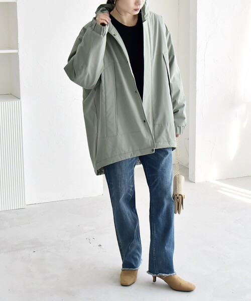 quaranciel コート アウター quaranciel:「撥水加工」中綿 スタンド