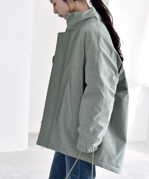 quaranciel コート アウター quaranciel:「撥水加工」中綿 スタンド