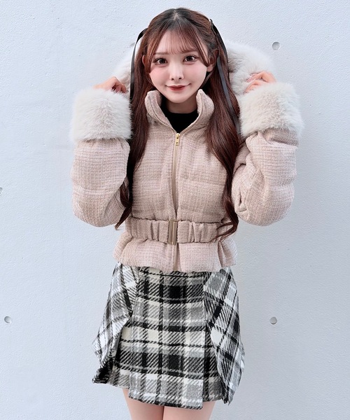 NOMAE（ノーマエ） ダウンコート ダウンジャケット ラメツィード