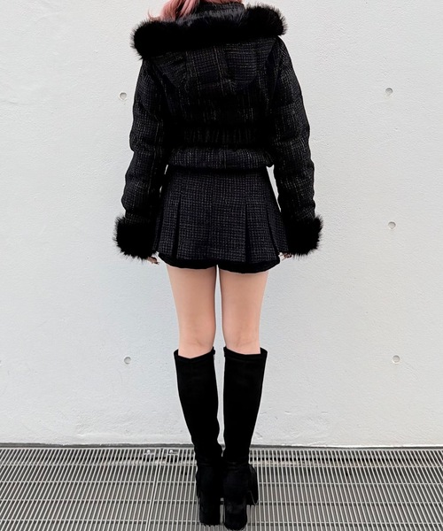 NOMAE（ノーマエ） ダウンコート ダウンジャケット ラメツィード