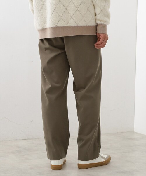 THE SHOP TK パンツ セミワイドイージーパンツWARM 洗濯機OK／裏起毛