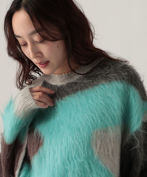 Elura（エルーラ） ニット セーター 抽象柄シャギーニット/621806