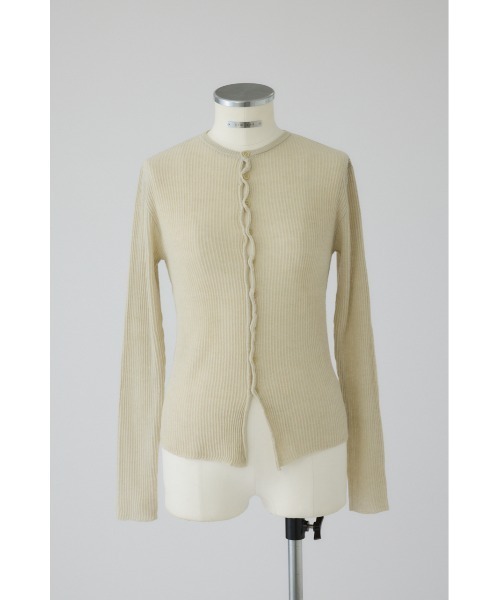 ニット セーター 入学式 Sheer rib spring knit シアーリブスプリングニット レディースの画像