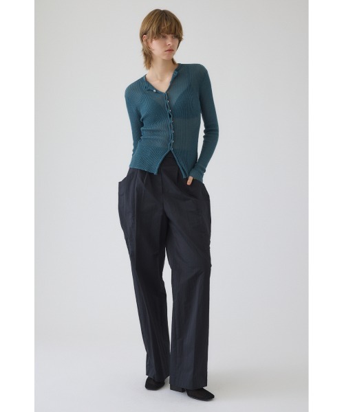 ニット セーター 入学式 Sheer rib spring knit シアーリブスプリングニット レディースの画像