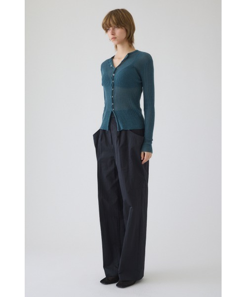 ニット セーター 入学式 Sheer rib spring knit シアーリブスプリングニット レディースの画像