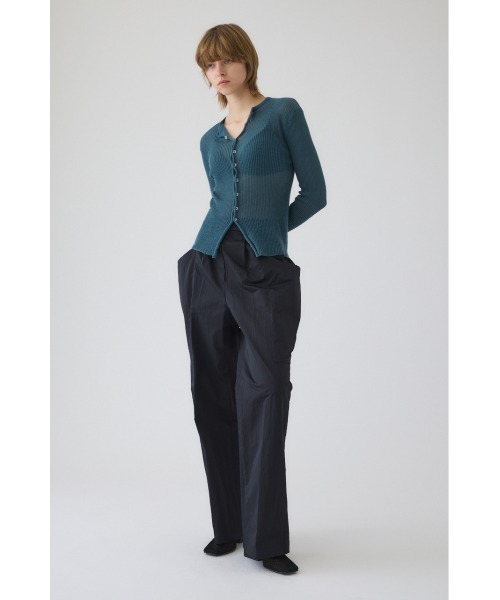 RIM.ARK フロントスリットニット RIM.ARK ニット セーター 入学式 Sheer rib spring knit シアーリブ