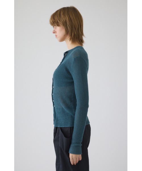 ニット セーター 入学式 Sheer rib spring knit シアーリブスプリングニット レディースの画像