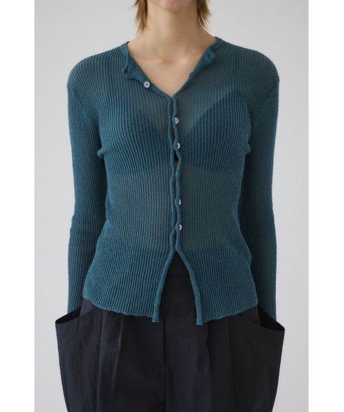 ニット セーター 入学式 Sheer rib spring knit シアーリブスプリングニット レディースの画像