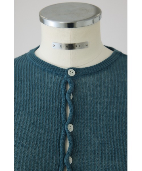 rim.ark ニット セール】Pattern knitting cotton knit パターンニッティングコットン