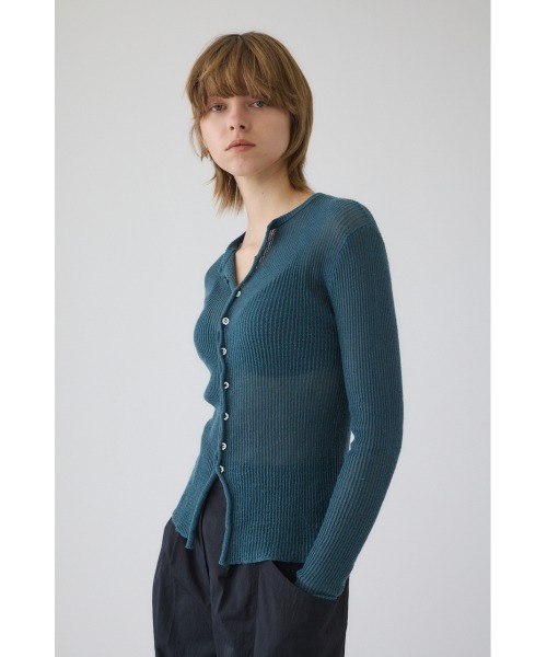 ニット セーター 入学式 Sheer rib spring knit シアーリブスプリングニット レディースの画像