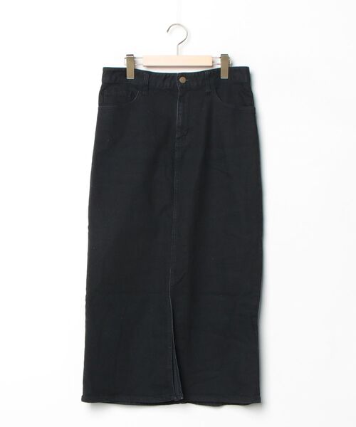 タグ付き未使用　セオリー　デニムタイトルスカート　ブラック theory（セオリー） 」 デニムスカート - ブラック レディース