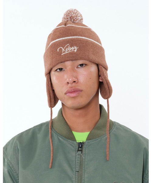 KEBOZ（ケボズ） ニット帽 ニットキャップ EARFLAP BEANIE メンズ