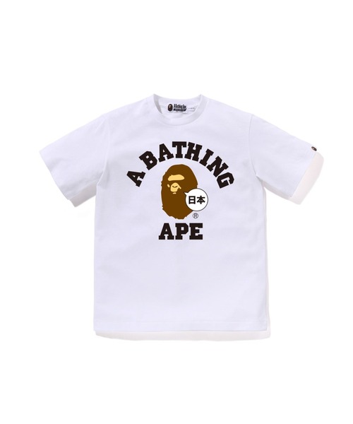 A BATHING APE（アベイシングエイプ） tシャツ JAPAN COLLEGE TEE