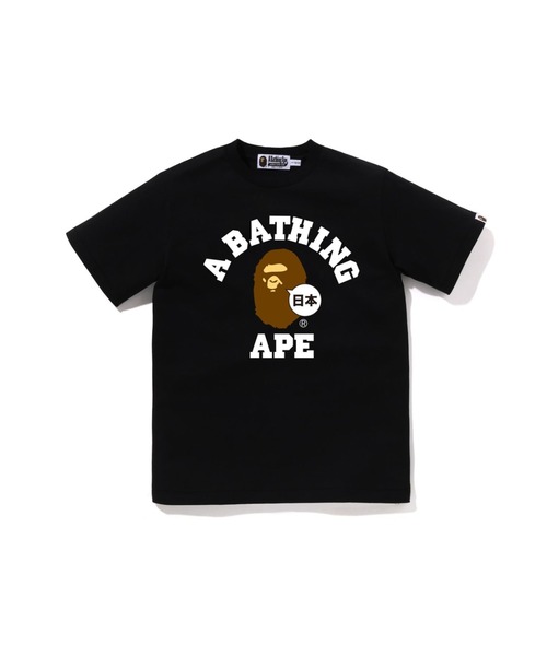 A BATHING APE（アベイシングエイプ） tシャツ JAPAN COLLEGE TEE