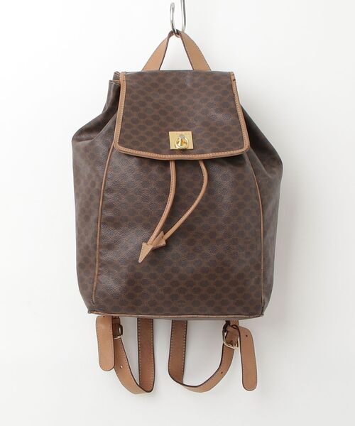 CELINE ブラウン ドットパターン リュック CELINE（セリーヌ） リュック - ブラウン レディース : ZOZOTOWN Yahoo