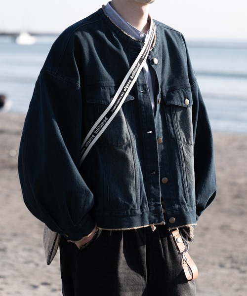 「RUUBON」 デニムジャケット S ブルー メンズ_画像7