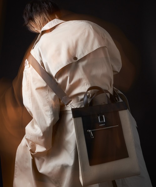 「ADRER」 2WAYバッグ FREE ベージュ メンズ_画像4