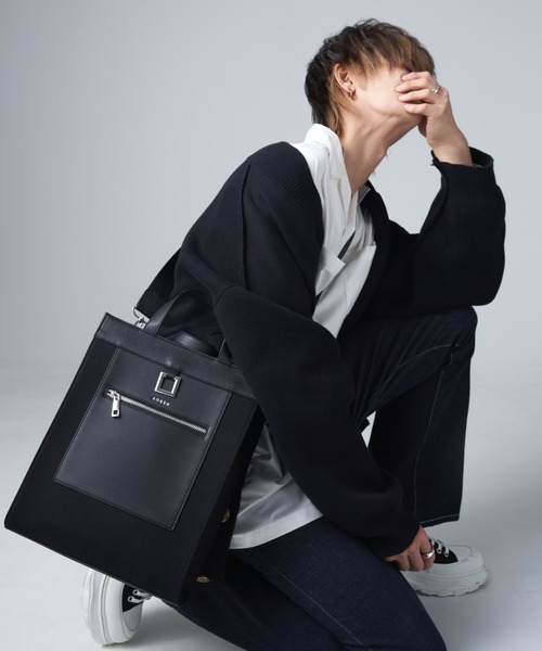 「ADRER」 2WAYバッグ FREE ベージュ メンズ_画像6