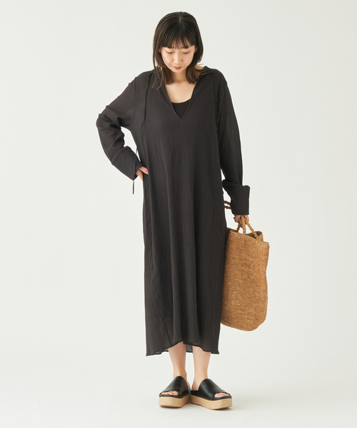 Plage プラージュ ワンピース 36 ブラック レディース plage（プラージュ） 長袖ワンピース 36 グレー レディース : ZOZOTOWN