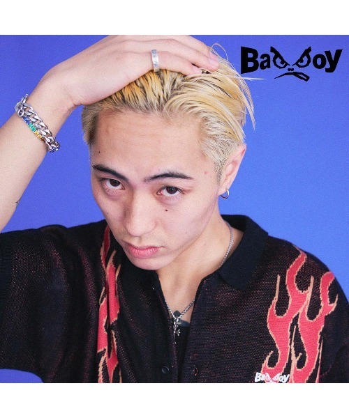 「BAD BOY」 ニットカーディガン M ブラック メンズ_画像5