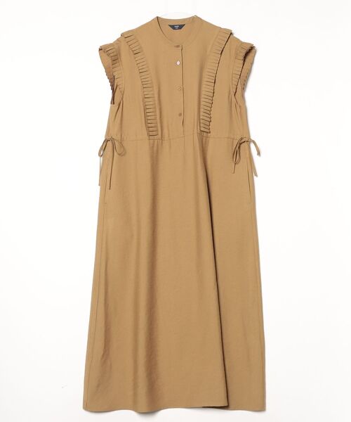 「SHIPS Colors」 ノースリーブワンピース ONE SIZE ベージュ レディース_画像2