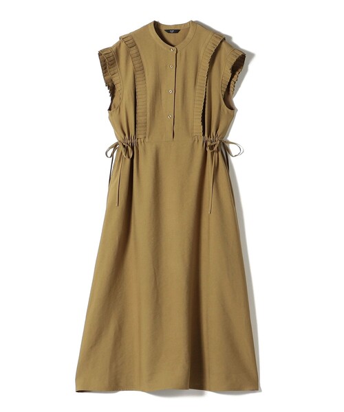 「SHIPS Colors」 ノースリーブワンピース ONE SIZE ベージュ レディース_画像3