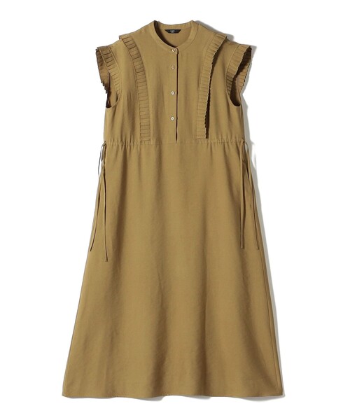 「SHIPS Colors」 ノースリーブワンピース ONE SIZE ベージュ レディース_画像6