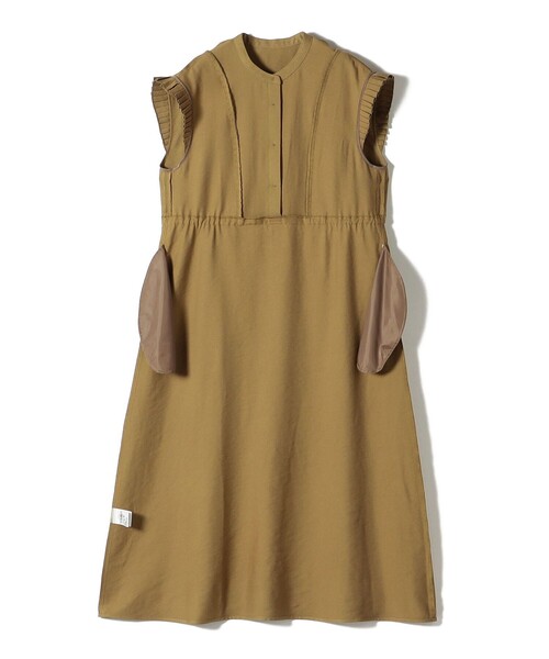 「SHIPS Colors」 ノースリーブワンピース ONE SIZE ベージュ レディース_画像7