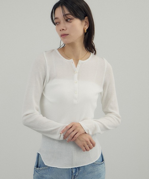 SALON adam et rope'（サロン アダム エ ロペ） tシャツ 鹿の子