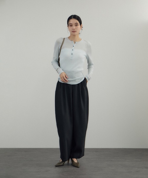 SALON adam et rope'（サロン アダム エ ロペ） ヘンリーネック t