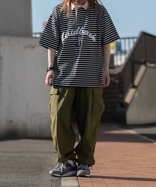 「Red Cap Girl」 半袖ポロシャツ MEDIUM ブルー メンズ_画像6