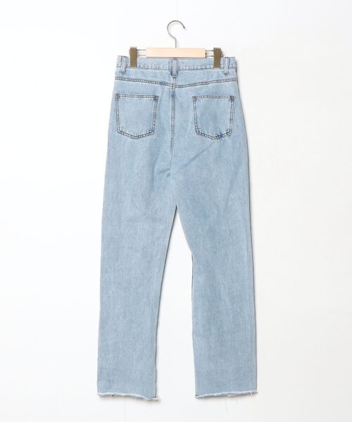 「ap retro」 デニムパンツ LARGE サックスブルー レディース_画像2