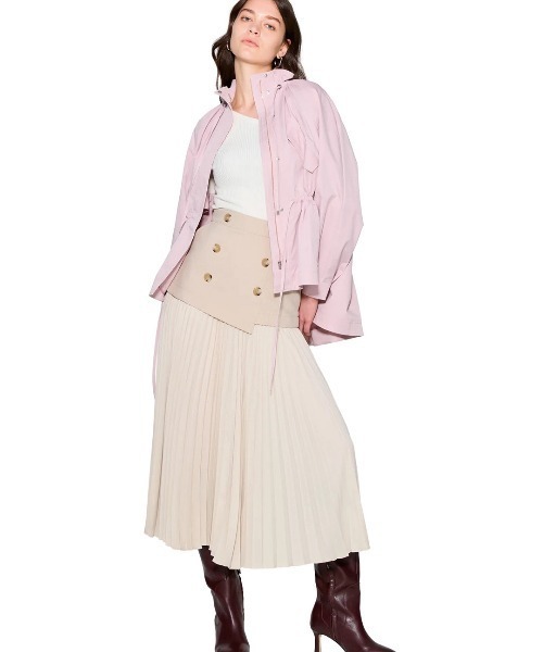 未使用級✨PINKY & DIANNE 長袖ハーフジップ スカート セットアップ